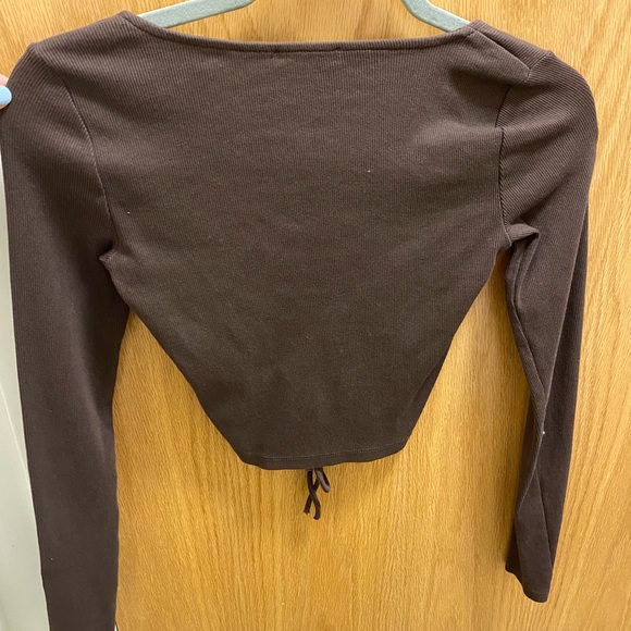 Brown Zara Cropped long sleeve, Womens M. - Picture 2 of 2